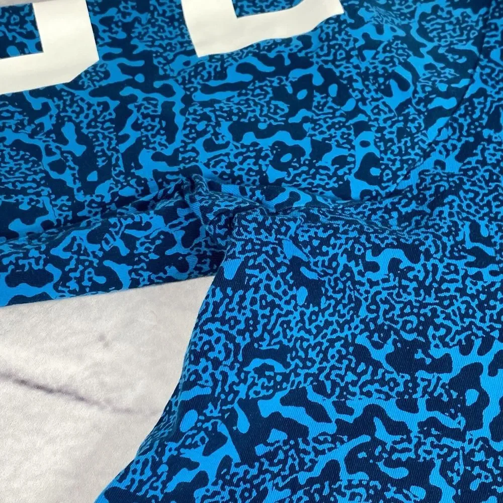 Nike Retro Air Pivot 1982 Print Long Sleeve Shirt Size XL Blue Camo‎ 646282-413